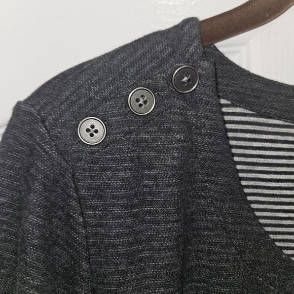 Gorgeous NWT J.Jill Knit Dress w/Pockets Gray 3/4 Sleeve Med - Picture 5 of 5